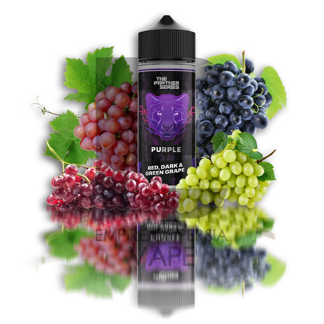جوس دکتر ویپز سه انگور(سیاه،قرمز و سبز) DR.VAPES PURPLE PANTHER