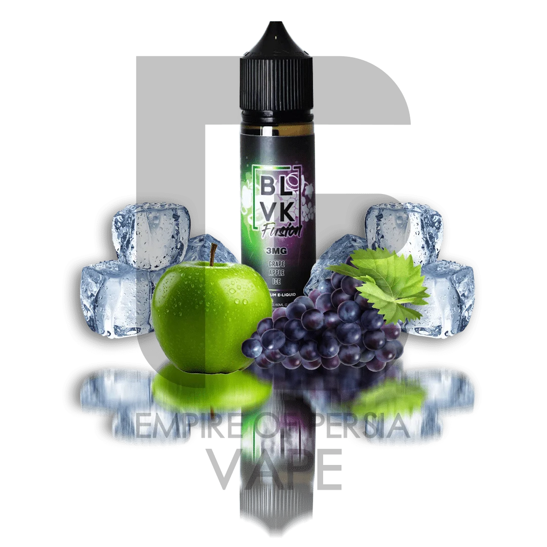 جوس بی ال وی کی انگور،سیب و یخ BLVK GRAPE APPLE ICE