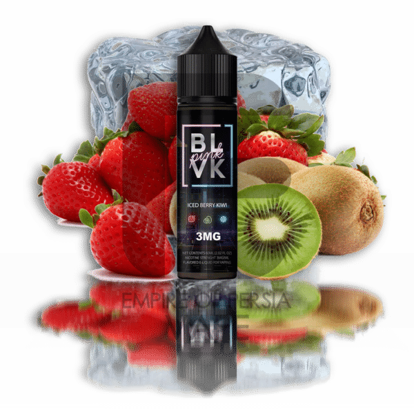 جوس بی ال وی کی توت فرنگی،کیوی و یخ BLVK ICED BERRY KIWI
