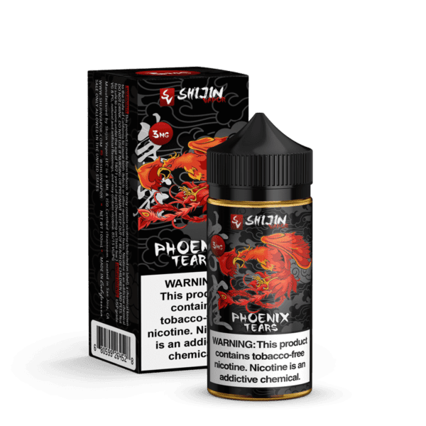 جوس شیجن ویپور شیرینی شکری،وانیل کاستارد و توت فرنگی SHIJIN VAPOR PHOENIX TEARS 100