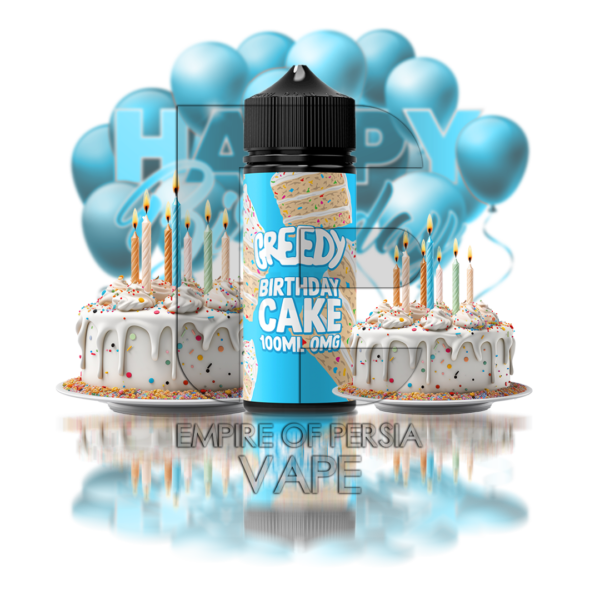 جوس ویپ دیستیلری کیک تولد خامه ای VAPE DISTILLERY GREEDY BIRTHDAY CAKE