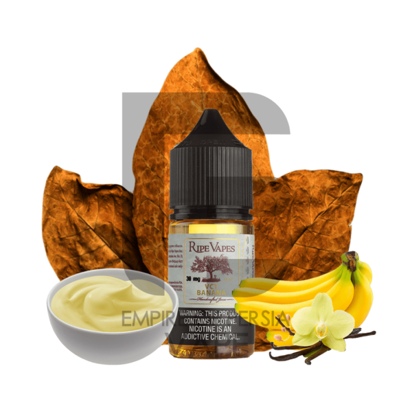 سالت نیکوتین رایپ ویپز دسر وانیلی،تنباکو و موز RIPE VAPES VCT BANANA