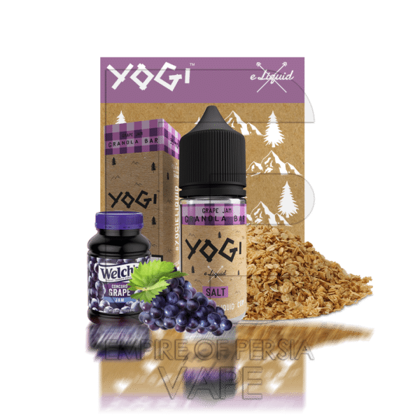سالت نیکوتین یوگی گرانولا با مربای انگور YOGI GRANOLA BAR GRAPE JAM